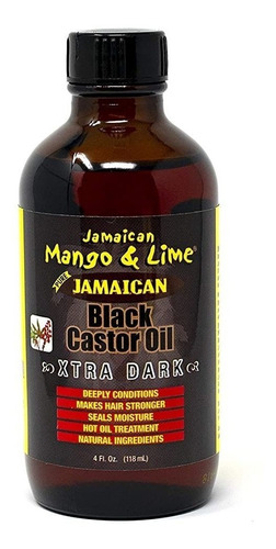 Aceite De Ricino Negro Jamaican Mango & Lime Xtra Dark 4 Oz
