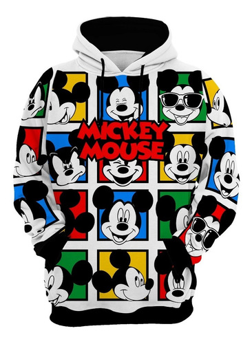 Blusa Moletom Mickey Mouse Colors Desenho Animado Full 294