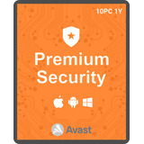 Avast Premium Security - 10 Dispositivos 1 Ano