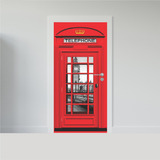 Adesivo Decorativo De Porta -cabine Telefonica Londres 01561
