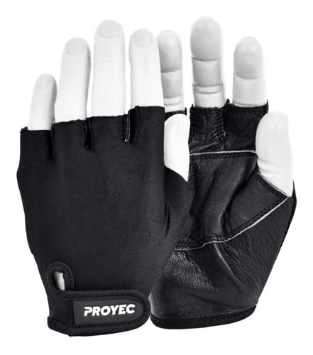 Guantes Para Gimnasio Gym Proyec Ecocuero Lycra Importados