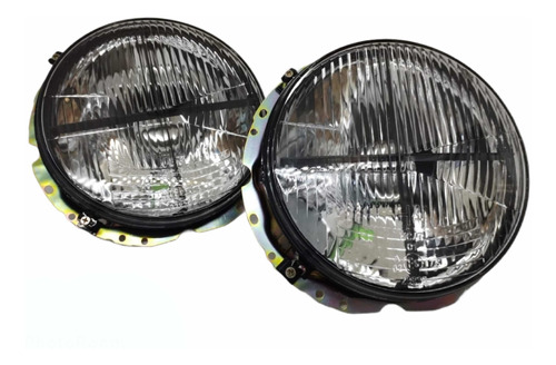 Faros Cruz 7 Pulgadas Cristal Claro Vocho Caribe Caddy Helix