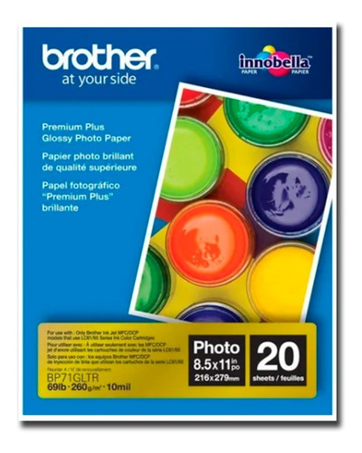 Papel Brother Foto 8.5x11 190gr Bp61gll