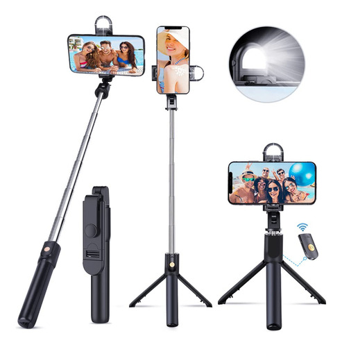 Selfie Stick Palo De Fotos Remoto Trípode Celular Bluetooth