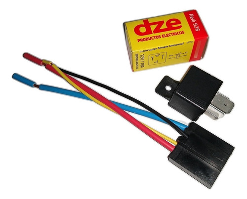 Relay Universal 12v 70a Reforzado Con Ficha Electroventilad