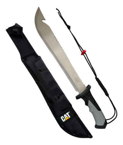 Machete Caterpillar Cat En Acero Con Funda 21 Pulgadas