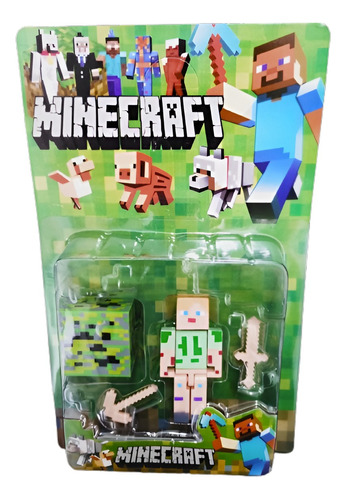 Figuras Muñecos Minecraft Varios Modelos En Blister