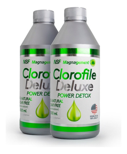 Pack 2x Clorofila Detox. 1 Litro. Elimina El Thc (2 Meses)