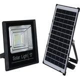 Foco Reflector Luz Led Con Panel Solar 40w 6500k Con Control