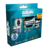 Kit Gillette Mach3 Acq-grip 1 Ap,3 Cart E Gel De Bar