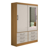 Guarda Roupa 2 Portas Meridian Cinamomo Com Off White D'doro