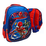 Morral Maleta Spiderman Araña Niños Escolar Grande Avengers