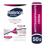 Desodorante Balance Crema Clinical Detox Invisible Mujer 50g