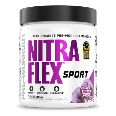Pre Entreno Gat Nitraflex Extreme Sport 20 Serv 300 Gr Sabor Grape Cotton Candy | Meses sin interés
