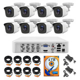 Kit Circuito Cerrado Hikvision 8 Camaras 720p Disco De 1 Tb