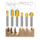 Set Fresas Ranurado Vastago 6mm  Router Fresadora Tupi Cnc