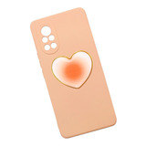 Funda + Sujetador Soporte Lisa Corazon Lila Rosa Dama Huawei