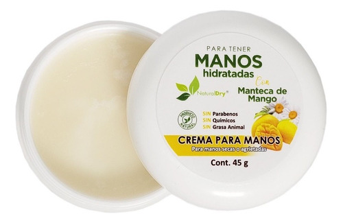  Crema Extra-hidratante Manos Naturaldry Manteca De Mango