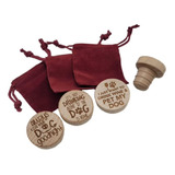 Tangico Wine Stopper Trio Dog, Día De Las Madres, Regalo Par