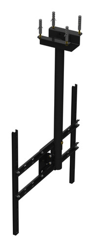 Suporte Teto Tv 10  A 65  Vesa 600x400 Giro 360° Preto