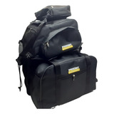 Combo Alforjas Laterales Ridercraft Xtra Grandes +bolso Tque