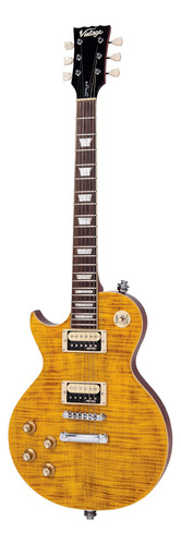 Guitarra Vintage Les Paul Canhoto Lv100 Afd Paradise Amber