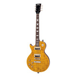 Guitarra Vintage Les Paul Canhoto Lv100 Afd Paradise Amber