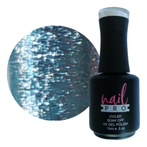 Gel Polish Color Azul Flakes X203 Nail Pro Permanente