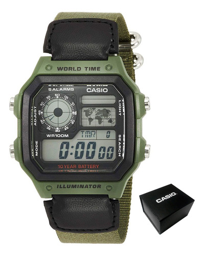 Relógio Masculino Casio Ae-1200whb-3bvdf - Garantia + Nf