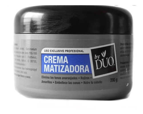 Matizador Violeta Azul Crema Cabellos Platinados Rubios Cana