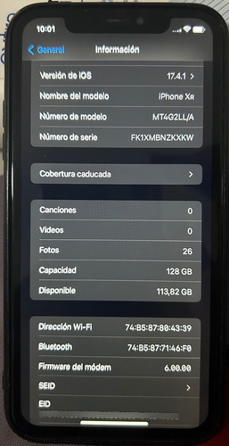 Apple iPhone XR 128 Gb - Negro - Un Solo Dueño