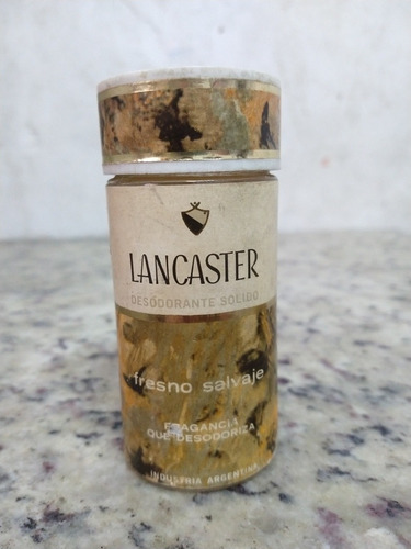 Antiguo Frasco De Desodorante Sólido, Lancaster De 50 G.