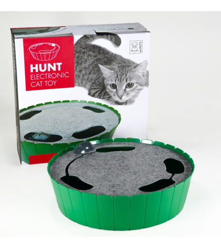 Juego Interactivo Para Gatos Caza Al Raton M-pets - Hunt - Color Verde