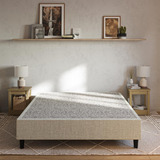 Cama Box Emma Original - Base Para Colchão Casal Bege