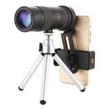 Telescopio Monocular Celular Zoom 10-300x 40mm + Tripode 4k