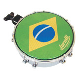 Tamborim Aco Cromado C.clamp P.brasil Torelli Tt 413