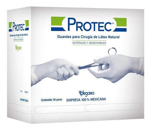 Guante Cirujano Protec Talla 8 50 Pares