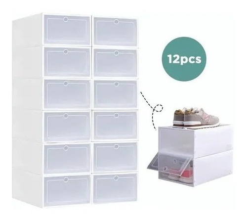 Cajas Organizadoras Apilables Para Zapatos, 12 Piezas