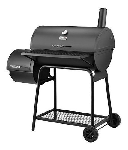 Royal Gourmet Charcoal Grill Con Ahumador Offset, 30 '' L