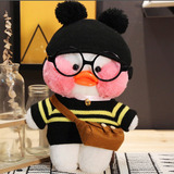 Lalafanfan Café Peluche, Patito Blanco Con Accesorios