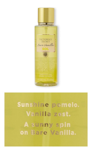 Bare Vanilla Sol Body Splash Victoria's Secret 250ml.