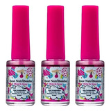 Base Nutribomba Kit Com 3 Fortalecedora De Unhas Manicure