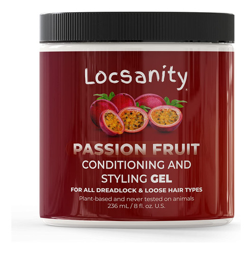 Locsanity Gel Acondicionador Y Peinado De Maracuya Para El C