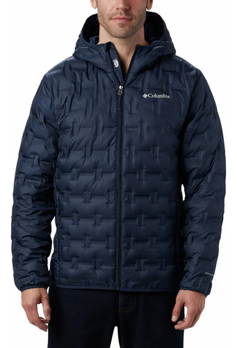 Campera Pluma Columbia Delta Ridge Capucha Omni Heat Hombre