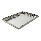 Molde Pastafrola Rectangular Tartera Desmontable Chapa 29x19