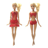 Roupa: Kit 3 Peças - Camisola+ Sutiã+ Calcinha Para Barbie