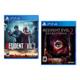 Combo Pack Resident Evil 2 Remake + Revelation 2 Ps4 Nuevos*