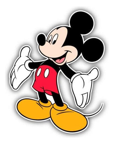 Mickey Mouse Joy - Calcomanía Gráfica De Dibujos Animados, P