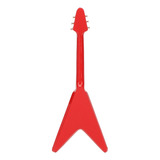Maqueta De Guitarra Eléctrica Dollhouse En Miniatura Roja, R