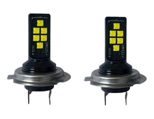 Lâmpadas Led Bulbs Farol H7 Luz Branca 12 Leds ( Par)